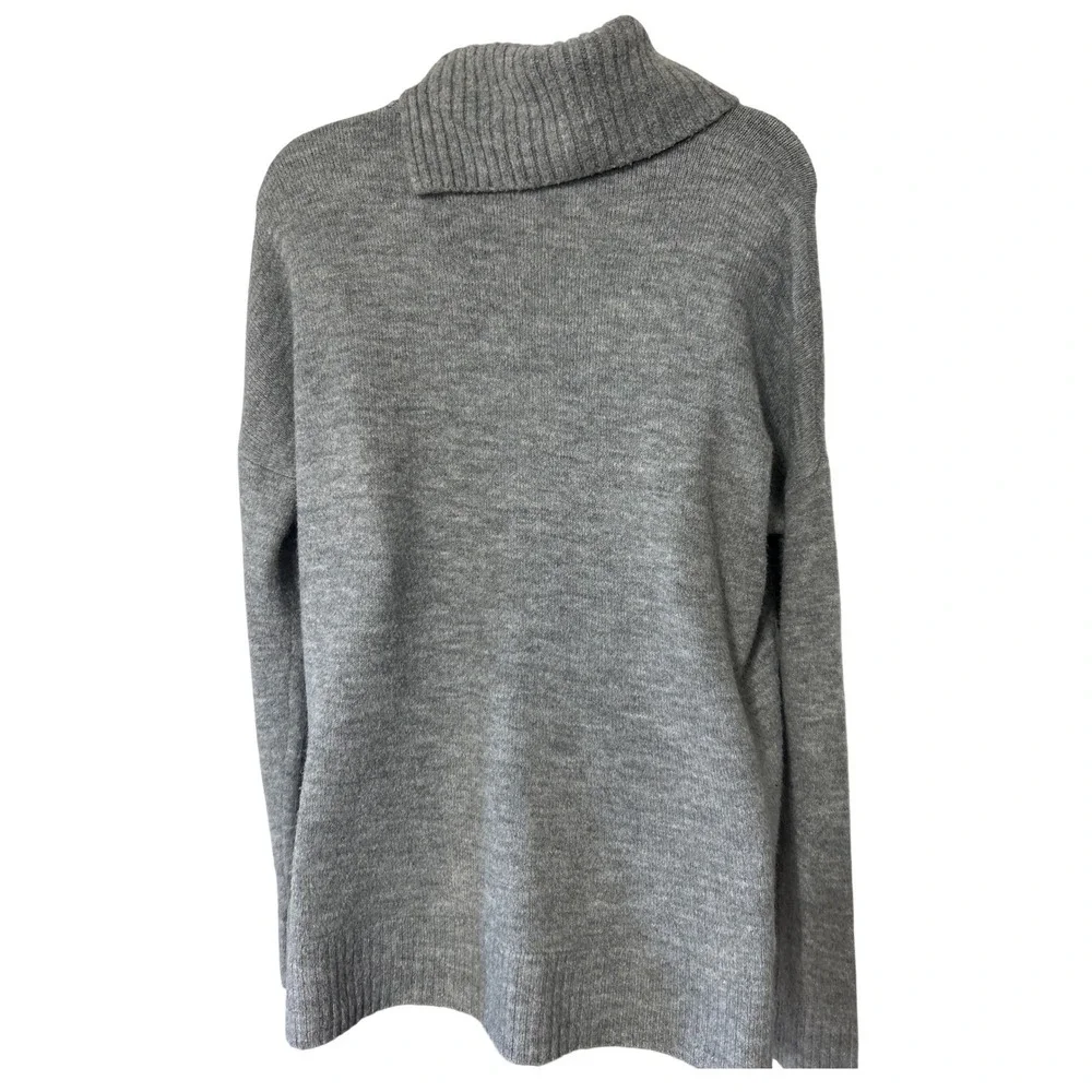Banana Republic Womens Medium Grey Cowl Neck Oversized Knit Sweater 18A08052-W-4